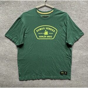 Howler Bros Shirt Mens XL Green Somos Verdes Logo‎ Graphic Tee Tagless Crewneck